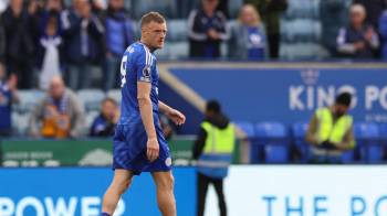 El delantero ingles, Jamie Vardy del Leicester City.