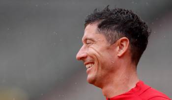 El jugador polaco Robert Lewandowski.