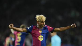 El delantero del FC Barcelona, Lamine Yamal.