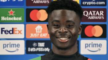 El jugador del Arsenal Bukayo Saka.
