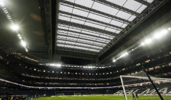 Vista general del estadio Santiago Bernabéu.