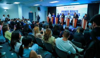 Primer debate de candidatos a vicepresidente de la República de Panamá.