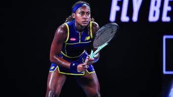 Cori Coco Gauff en Australia abriendo AO 2024.