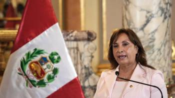La presidenta de Perú, Dina Boluarte, en una foto de archivo.