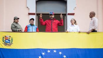 Fotografía del 23 de enero de 2025 donde se observa a Nicolás Maduro en un acto de Gobierno, en Caracas (Venezuela).