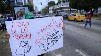 Imagen de las protesta de maestros y profesores la semana pasada.