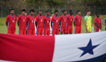 El once titular de Panamá que salió al campo frente a El Salvador.