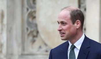 El Príncipe Guillermo, Príncipe de Gales de Gran Bretaña, abandona la Abadía de Westminster en Londres, el 11 de marzo de 2024, al final de la ceremonia anual de servicio del Día de la Commonwealth.