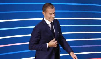 El presidente de la UEFA, esloveno Aleksander Ceferin.