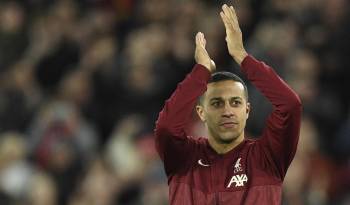 El ya ex jugador del Liverpool, Thiago Alcántara.