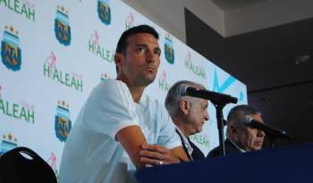 El entrenador de la Selección de Argentina, Lionel Scaloni.