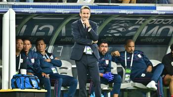 Thomas Christiansen durante un partido con la selección de Panamá en la Liga de Naciones de la Concacaf 2024-2025.