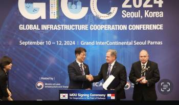 Faarup firmó un memorando de entendimiento con el Ministerio de Tierra, Infraestructura y Transporte de Corea del Sur.