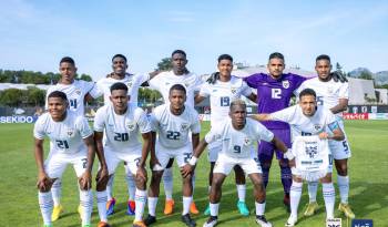 El once titular de Panamá que saltó al campo contra Indonesia.