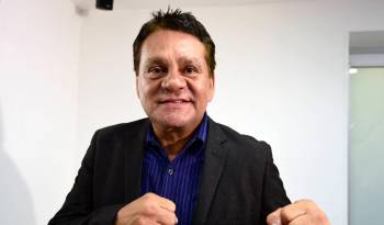 El panameño Roberto “Mano de Piedra” Durán, en 2016, durante una entrevista en México.
