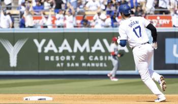 El lanzador de Los Dodgers, Shohei Ohtani.