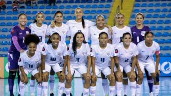 El equipo de Panamá femenino que consiguió la primera clasificación al Mundial de fútbol sala de la FIFA.