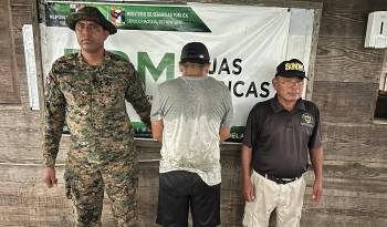 Uno de los sospechosos detenidos por las autoridades.