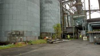 Imagen de 2021 del silo de Chiriquí, cuando se iniciaron los trabajos de desmantelamiento.