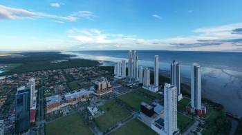 Vista panorámica del área de Costa del Este, en ciudad de Panamá.