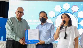 El presidente Laurentino Cortizo sancionó la Ley 431 de 2024 en las instalaciones del Comedor Solidario, Nuestra Señora del Camino, en el corregimiento de Juan Díaz, provincia de Panamá.