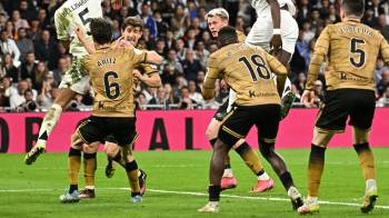 Antonio Rüdiger anota el gol de la clasificación del Real Madrid.