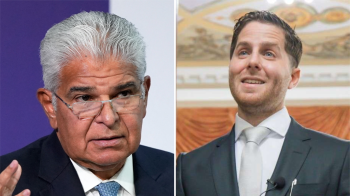 Presidente Mulino (izq) cuestiona al alcalde Mayer Mizrachi (Der) por el manejo dentro del Departamento de Ingeniería Municipal de la Alcaldía de Panamá.