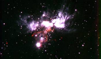 Imagen de la región de formación estelar masiva AFGL 5180.