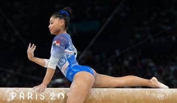 Heron compitió en la tercera subdivisión del ‘All around’ de gimnasia artística femenina.