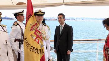 La princesa Leonor comenzó su travesía en el buque escuela Juan Sebastián ElCano en Cadiz el pasado 11 de enero.