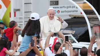 Papa Francisco durante su visita a Panamá con motivo de la Jornada Mundial de la Juventud 2019.