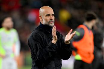 El entrenador del Manchester City, Pep Guardiola.