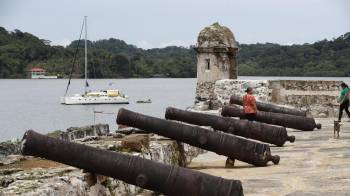 Fotografía de archivo del Castillo Santiago de la Gloria, en Portobelo.