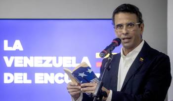 Fotografía de archivo de Henrique Capriles, en Caracas (Venezuela.