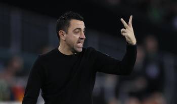 El técnico del FC Barcelona, Xavi Hernández.