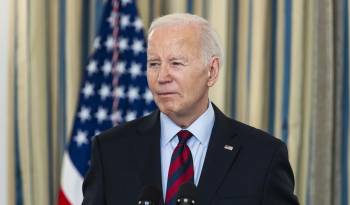 El presidente de Estados Unidos, Joe Biden, fue registrado este martes, 5 de marzo, durante un acto público, en la Casa Blanca, en Washington DC (EE,UU.).