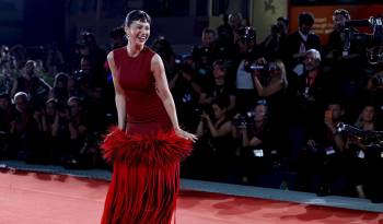 La actriz española Úrsula Corberó llega al estreno de 'El Jockey (Kill The Jockey)' en el 81 ° Festival Internacional de Cine de Venecia, en Venecia, Italia, el 29 de agosto de 2024.