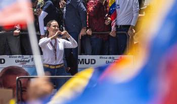 Fotografía de archivo de la líder opositora de Venezuela María Corina Machado.