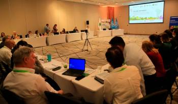 Los expertos reunidos durante el taller en Panamá.