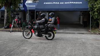 La Embajada de Nicaragua en Panamá, donde está asilado el expresidente Ricardo Martinelli.