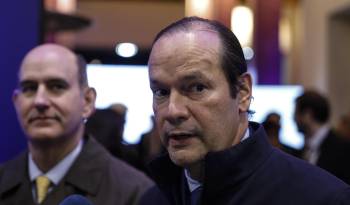 El ministro de Relaciones Exteriores de Panamá, Javier Martinez-Acha, durante el encuentro de ministros de Relaciones Exteriores de los países miembros del Mercado Común del Sur (Mercosur).