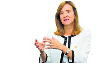 La presidenta Ejecutiva del Banco Centroamericano de Integración Económica, Gisela Sánchez, durante la entrevista con La Estrella de Panamá, en su reciente visita a este país.