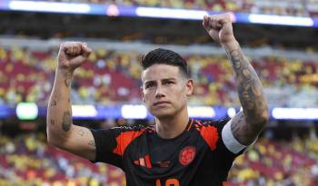 El centrocampista colombiano James Rodríguez.