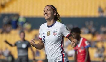 La futbolista estadounidense, Alex Morgan.