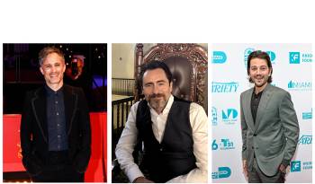 Combo de fotografías de archivo que muestra de izquierda a derecha a los actores hispanos Gael García Bernal, Demián Bichir y Diego Luna.