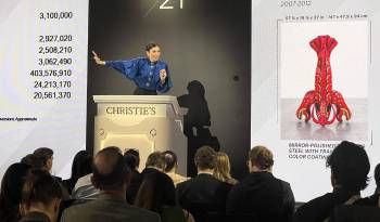 Una subasta en Christie's en 2022.