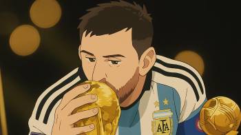 Imagen generada por IA del futbolista Lionel Messi.