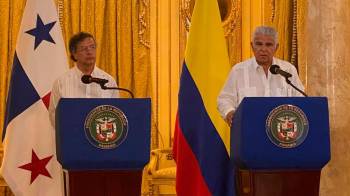 Gustavo Petro y José Raúl Mulino.