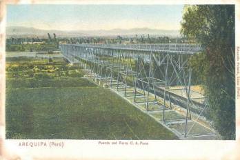 Puente de Fierro, Arequipa, 1959, Colección Privada Jean Pierre Lemonnier.