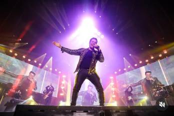 El artistas Chayanne en su gira Bailemos otra vez.